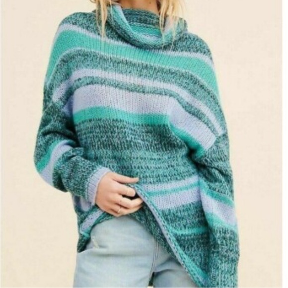 Free People Sweaters - Free People Candy Stripe Waterfall Women's Wool and Alpaca Blend Sweater‎ Small